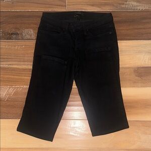 bebe Women's Cropped Black Jeans